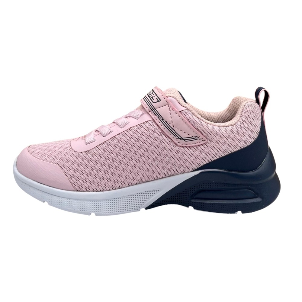 Skechers Youth Big Girl Athletic Slip-on Sneaker Size 1 Light Pink Gray Shoes - Picture 7 of 12